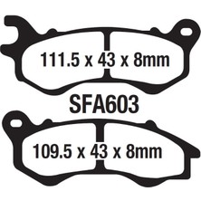 Mondial Strada 125 Ön Fren Disk Balatası SFA603 Orj