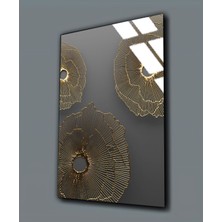 Harikabirev Kırılmaz Cam (Temperli) Gri Soyut Tablo 01