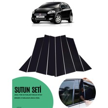 Car Pazar Fiat Grande ve Punto Evo Sutun Seti Piano Black Parlak Siyah Kapı Sutunu