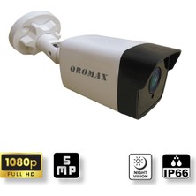 Qromax 3 Kameralı Set - Hareket Algılayan Gece Görüşlü 5 MP Sony Lensli FullHD Güvenlik Kamerası Seti 5136-9004