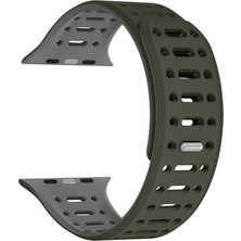 Techno Guru Watch 10 42MM Kordon Çift Renki Şık Strap Silikon KRD124