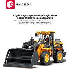 Sembo Block Sany Lisanslı Kepçe 896 Parça Yapı Blokları LEGO ile Uyumlu (712016)