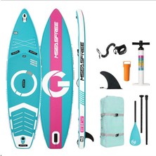 Lethe Boards Kamera Bağlantılı Yoga Sup Paddle Board 335 x 86 cm Ultra Geniş Mseasfree Full Set