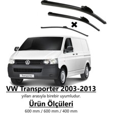 Inwells Vw Transporter T5 2003-2013 Ön ve Arka Muz Silecek Takımı