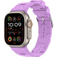 Techno Guru Apple Watch Ultra 49MM Kordon Silikon Yapılı Metal Tokalı KRD92