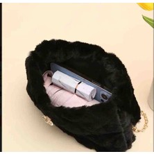 Tote Çıkarılabilir Askılı Peluş Şık Tasarım Kadın Çanta