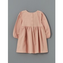 Bisiklet Yaka Kız Çocuk Triko Elbise ve Yelek 2'li