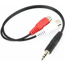 Markofist Mf-Sk3-D 3.5mm Stereo Erkek - 2 Rca Dişi Dönüştürücü