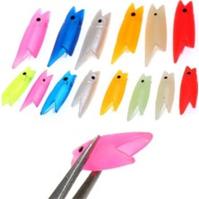 Eagenset Silikon Balık Kafası Neon UV Pembe Yapay Yem Olta Takımı, Çapari, Jig, Yapım Malzemesi 3 cm 5 Adet