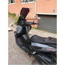 Motocam Küba Novax 200 Ön Cam 2023 2024 Model'dir 65CM Siyah Renkli 4mm  Uzun Cam