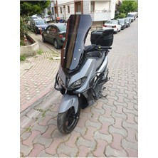 Motocam Küba Novax 200 Ön Cam 2023 2024 Model'dir 65CM Siyah Renkli 4mm  Uzun Cam