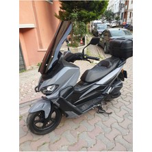 Motocam Küba Novax 200 Ön Cam 2023 2024 Model'dir 65CM Siyah Renkli 4mm  Uzun Cam