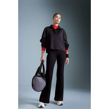 Defactofit Flare Fit Ispanyol Paça Standart Boy Modal Pantolon
