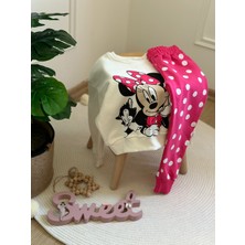 Eflin Butik Puantiye Detaylı Minnie Eşofman Takımı