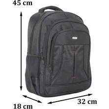 Case Club Laptop Sırt Çantası 17,3 Inç Darbe Emici Koruma Su Geçirmez Kumaş