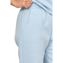 ERDEM KIDS Kız-Erkek Çocuk Paçası Lastikli 3 Iplik Şardonlu Içi Pamuklu Okul Eşofman Altı Pantolon