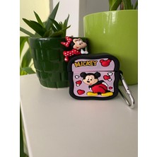 Iphone 1/2. Nesil Uyumlu Koruyucu Bluetooth Kulaklık Kılıfı  Mickey Mouse Figürlü