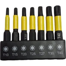 Leo S2 Kalite 7 Parça Torx Bits Seti T10-T15-T20-T25-T27-T30-T40