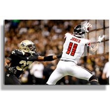 Marsilyan Ikonik Fotoğraflar,Spor Fotoğraflarları Yapay Zeka Destekli, 3d Dekoratif Baskı Cam Tablo 127