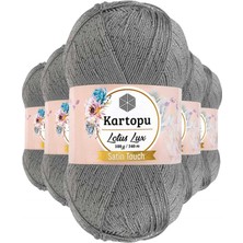 Kartopu 5 Adet Lotus Lux Bikini Büstiyer Bluz Simli Örgü İpi K941 Açık Gri