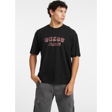 Guess Jeans Siyah Erkek T-Shirt M4BI78K8FQ4JBLK Gj Ss Cn Os Vıntage