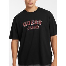 Guess Jeans Siyah Erkek T-Shirt M4BI78K8FQ4JBLK Gj Ss Cn Os Vıntage