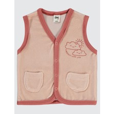 Civil Baby Kız Bebek Yelek 6-18 Ay  Pudra