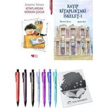 Kayıp Kitaplıktaki Iskelet 1 ve Kitaplardan Korkan Çocuk 2'li Set - Kalem