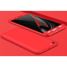 Mobify Xiaomi Mi 5s Kılıf 3 Parçalı Şık Patch Sert Silikon Kapak