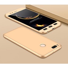 Mobify Xiaomi Mi 5x Kılıf 3 Parçalı Şık Patch Sert Silikon Kapak