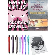 Kayıp Kitaplıktaki Iskelet 2 Yaşayan Ölüler ve Hayvan Çiftliği 2li Set