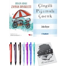 Çizgili Pijamalı Çocuk ve Zaman Bisikleti 1 2li Set