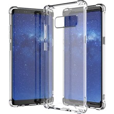 Elsah Samsung Galaxy Note 8 Uyumlu Esnek Kalkan Şeffaf Köşelerde Darbelere Karşı Ultra Kalınlaştırılmış.