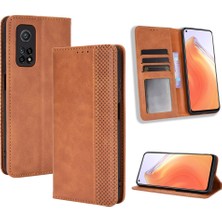 4U Sky Xiaomi Redmi K30S-BROWN Için Otomatik Emmeli Retro Deri Kılıf Kapağı (Yurt Dışından)