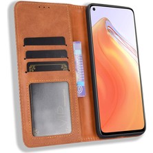 4U Sky Xiaomi Redmi K30S-BROWN Için Otomatik Emmeli Retro Deri Kılıf Kapağı (Yurt Dışından)