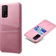 4U Sky Xiaomi Redmi K30S-ROSE Gold Için Çift Kart Yuvalı Pu Deri Kaplamalı Plastik Kasa (Yurt Dışından)