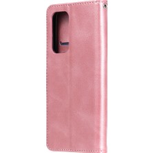 4U Sky Xiaomi Mi 10T 5g/mi 10T Pro 5g-Rose Gold Için Fermuarlı Cep Deri Cüzdan Standı Kılıf (Yurt Dışından)