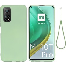 4U Sky Xiaomi Mi 10T 5g/mi 10T Pro 5g-Yeşil Için Sıvı Silikon Süper Ince Telefon Koruyucu Kılıf (Yurt Dışından)