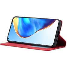 4U Sky Xiaomi Mi 10T 5g/mi 10T Pro 5g Fantasy Serisi Cüzdan Standı Tasarımlı Ten-Dokunmatik Deri Kılıf-Kırmızı (Yurt Dışından)