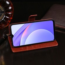 4U Sky Manyetik Kapatma Cüzdan Tasarımı Xiaomi Redmi 9t Için Standlı Crazy Horse Dokulu Deri Mobil Muhafaza -Siyah (Yurt Dışından)