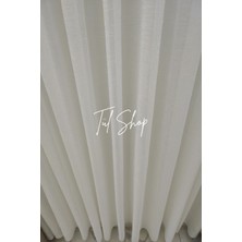 Tül Shop Profesyonel Işçilik Ağır Gramajlı Foldet Model 1/3 Sık Pileli Tül Perde