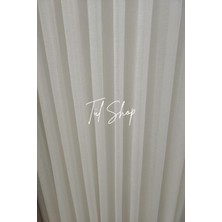 Tül Shop Profesyonel Işçilik Ağır Gramajlı Foldet Model 1/3 Sık Pileli Tül Perde