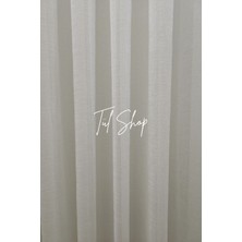 Tül Shop Profesyonel Işçilik Ağır Gramajlı Foldet Model 1/3 Sık Pileli Tül Perde