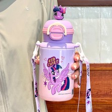 Mocho Pony Pauli Çocuk Isı Yalıtım Kabı 316 Paslanmaz Çelik Malzeme Çocuk Su Şişesi 500ML (Yurt Dışından)