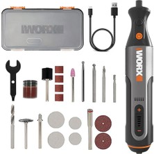 Worx WX106 8VOLT Kalem Tipi Devir Ayarlı Profesyonel Gravür Makinesi + 21 Parça Aksesuar