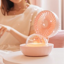 Mirror32 Sevimli Pet Taşınabilir Fan Mini Su Sprey Su Buharlı Vantilatör USB Dinozor Hava Humidificador Atmosfer Lambası ile Ev Ofis Için (Yurt Dışından)