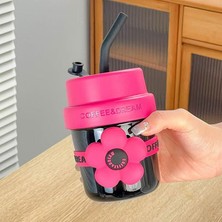 Banbo1 Flower Termos Portatif Pipetli Su Bardağı 400ML (Yurt Dışından)