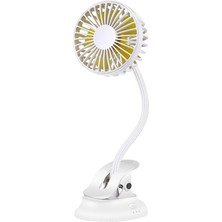 Mirror32 Taşınabilir Şarj Edilebilir Mini USB Fan Klipsli Fan 3 Hız ile Sessiz Masa Fanı Ofis Ev Masası Dış Mekan Için (Yurt Dışından)