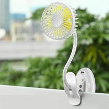 Mirror32 Taşınabilir Şarj Edilebilir Mini USB Fan Klipsli Fan 3 Hız ile Sessiz Masa Fanı Ofis Ev Masası Dış Mekan Için (Yurt Dışından)