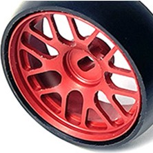 Bearrt 1/28 Uzaktan Kumanda Araç Yükseltme Pürüzsüz Kafa Lastik Dış Çapı 26.5mm Drift Hub Lastik Weili K98 (Mavi) (Yurt Dışından)